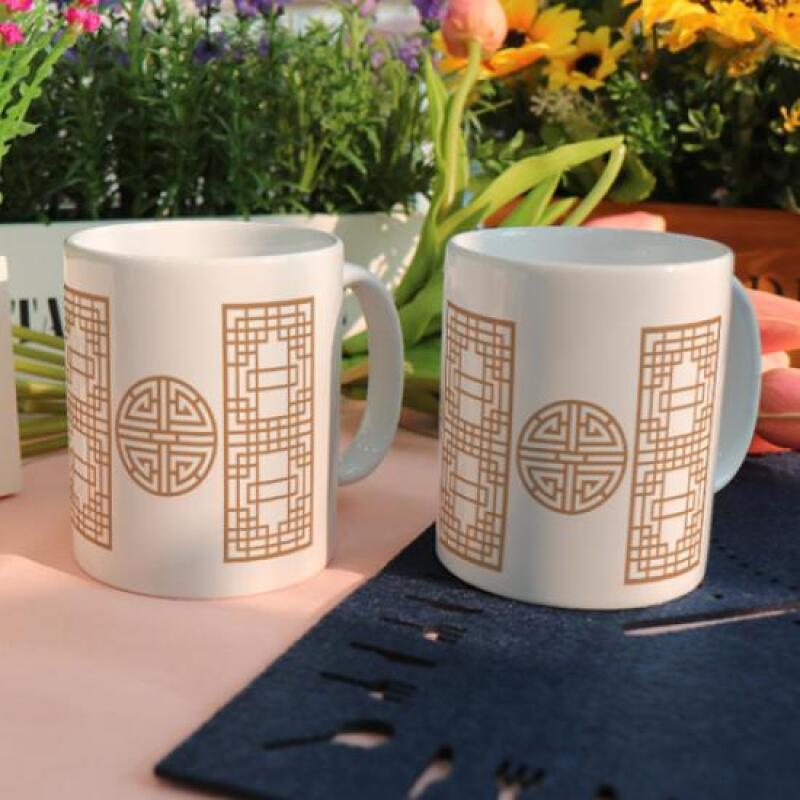 pr241-Design Mug 2p-Antique Traditional Pattern 04