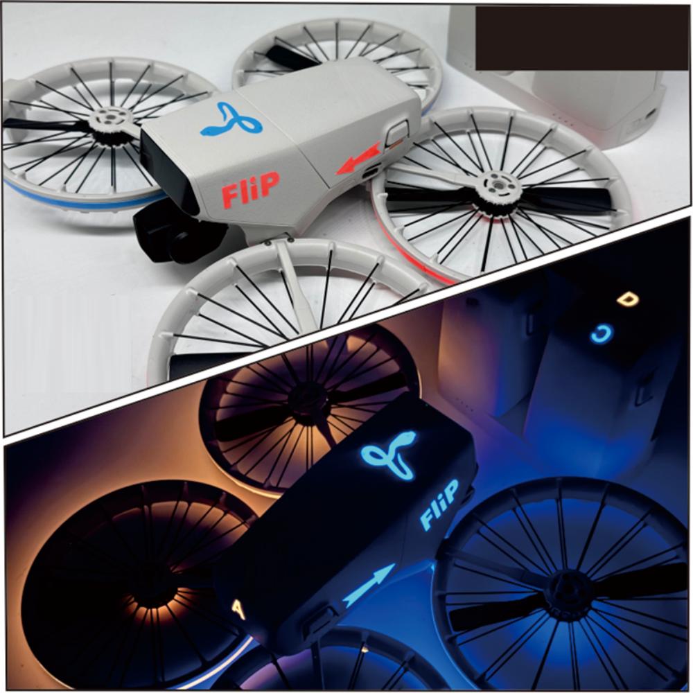 

Захисні наклейки від подряпин для дрона, світловідбивні, водонепроникні, захисна плівка для DJI Flip Night синій