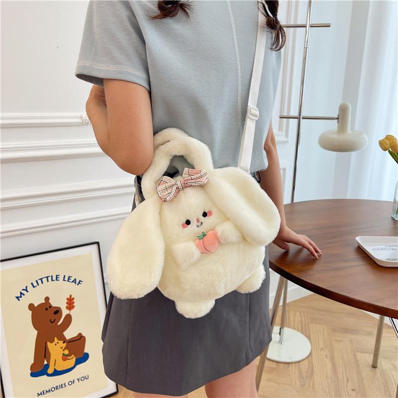 Plush Doll Handbag Bag Autumn And Winter Doll Messenger Bag Cartoon Grab Machine Doll Gift Female