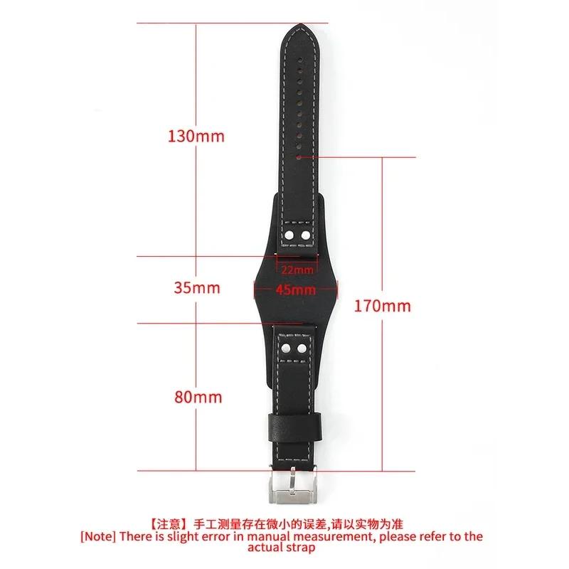 Dla Fossil Seria Tacka Prawdziwa Zintegrowana Skóra Bydlęca Wodoodporna Miękka Wygodna Pasek do Zegarka Ch3051 Ch2564 Ch2565 Ch2891 22mm