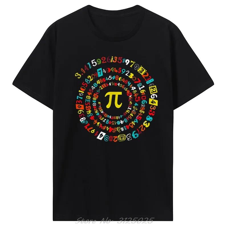 Unisexs Clothing Oversized Tshirt Customized Simple Style Funny Pi Day Fitness T Shirt Spiral Pi Math Pi Day 314 Cotton Tshirt