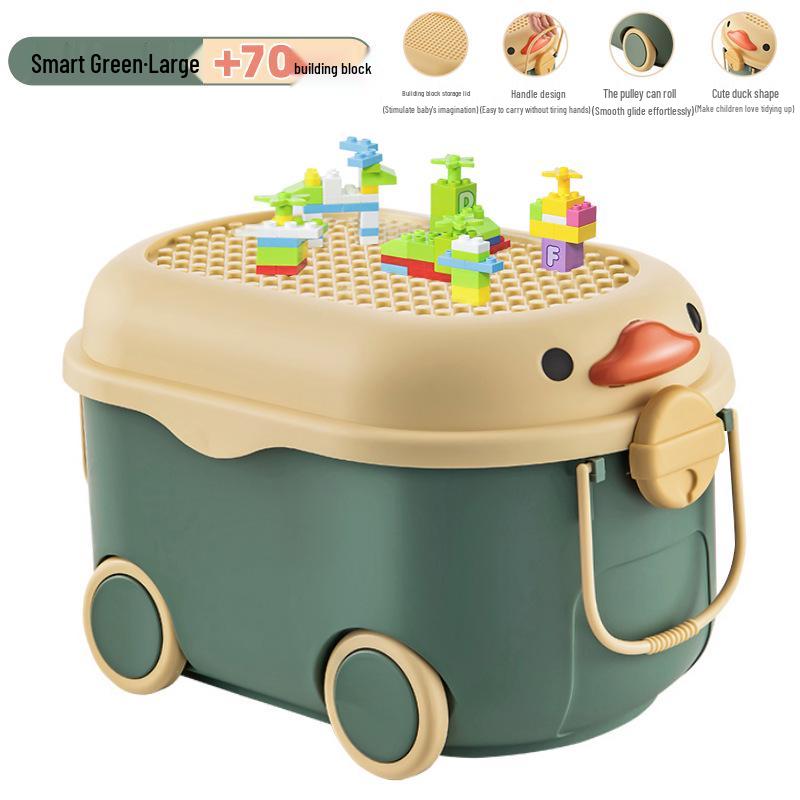 Children's Large Capacity Plastic Storage Box for Toys, Snacks, and Baby Clothes