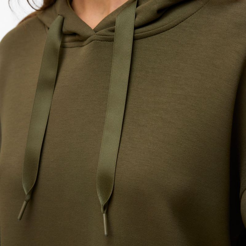 Mesh Hoodie with Ribbon Drawstrings Hali Woman VERO MODA