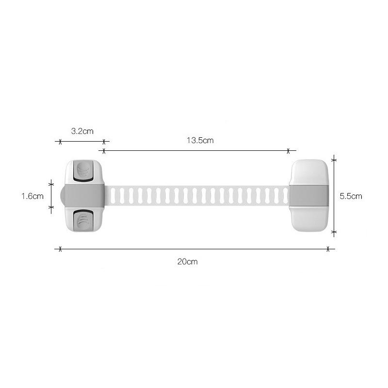 1 Piece Multi-Function Child Protection Anti-Pinch Cabinet Refrigerator Plastic Safety Buckle Baby Safety Drawer Door Lock