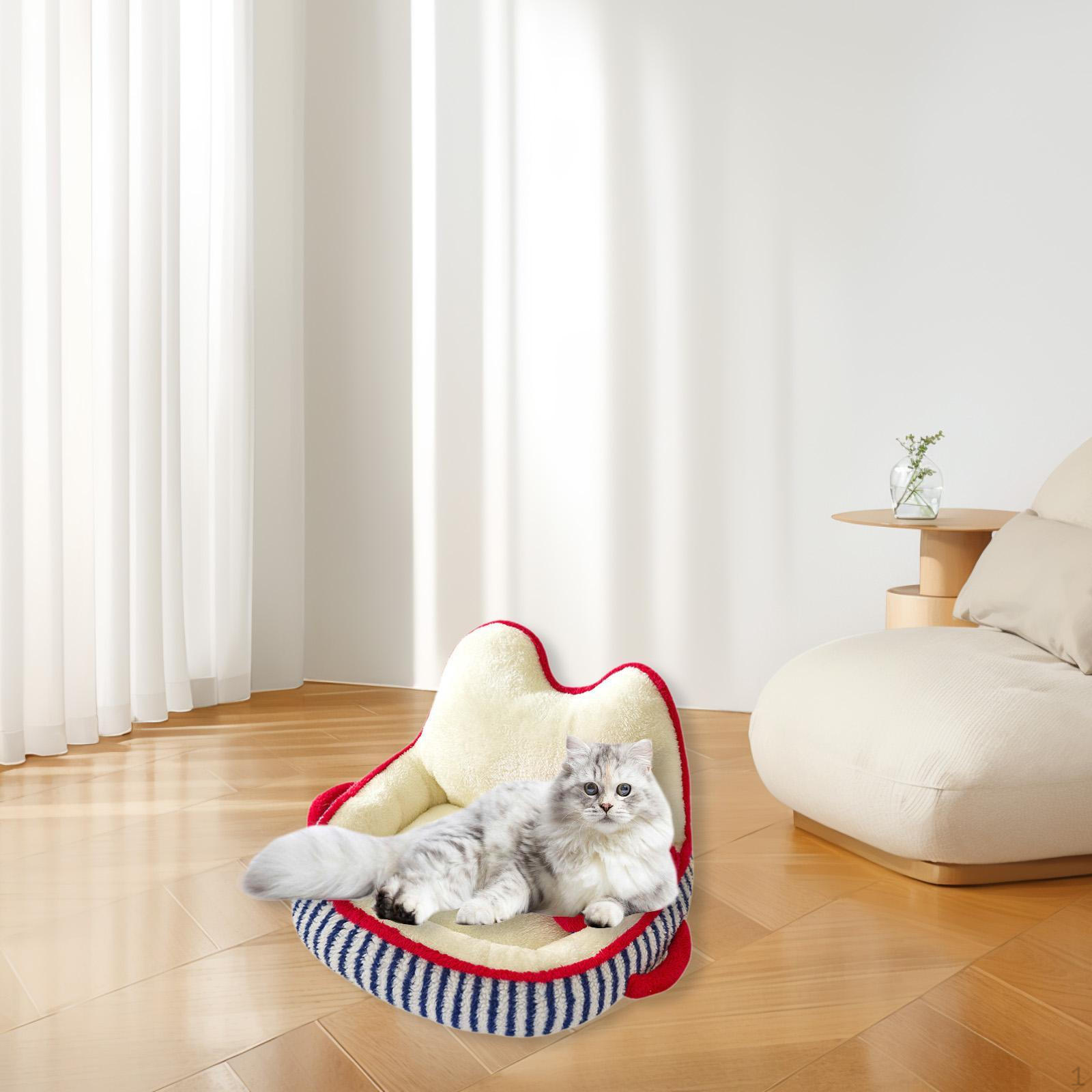 

Кошачий диван-кровать, пушистый диван для собак, спящий щенок, мягкий питомец для маленьких собак, котят S