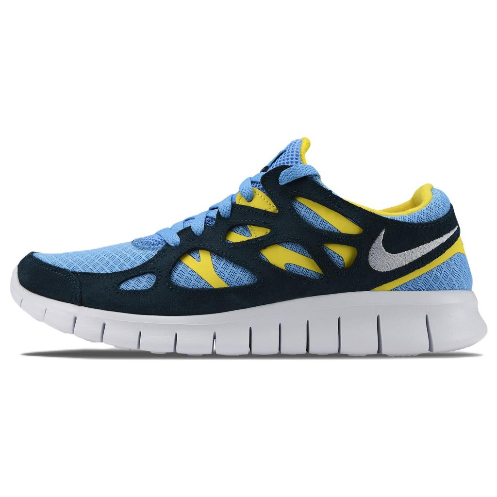New Nike Free Run 2 University Blue Navy Yellow Strike 537732-408