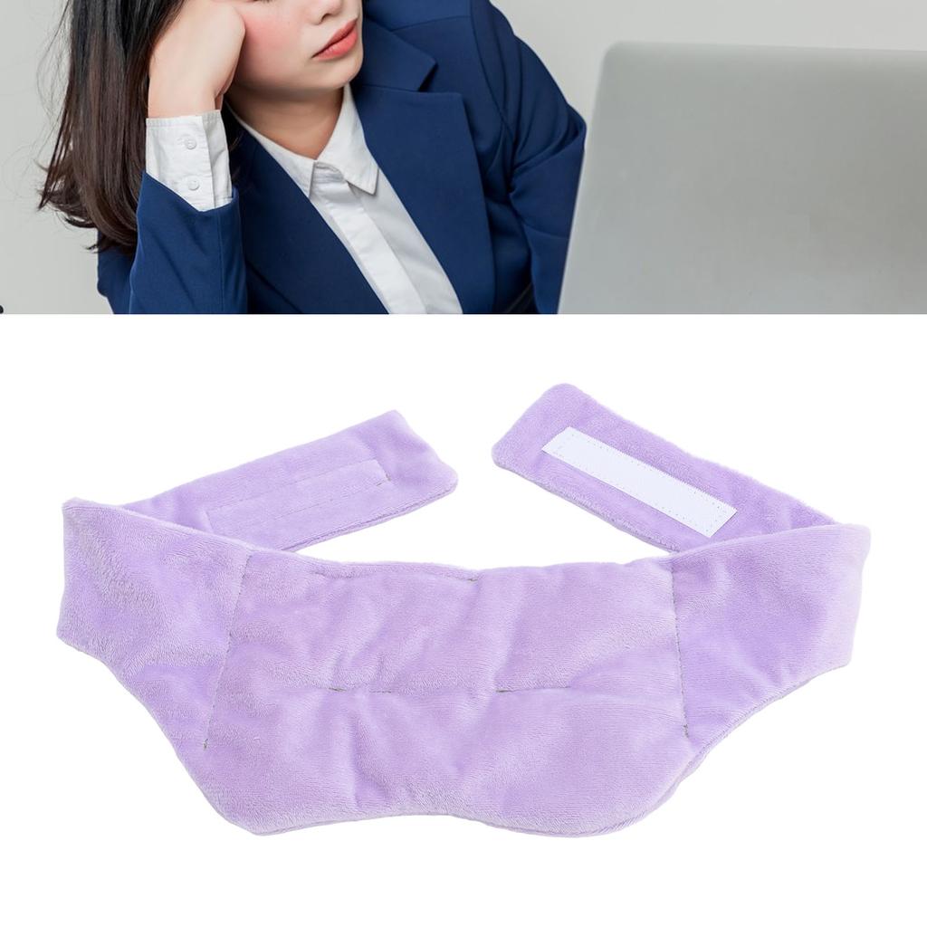 Sleeping Eye Cover Soft Comfortable Weighted Eye Cover Hook and Fastener Closure for Nighttime