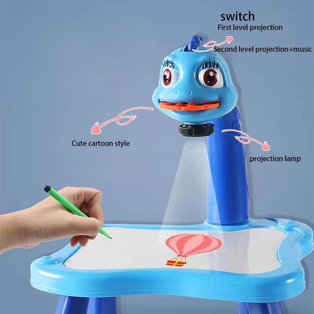 Multi Functional Projection Drawing Table, Children'S Early Education Learning Puzzle Graffiti Projection Drawing Board Toy