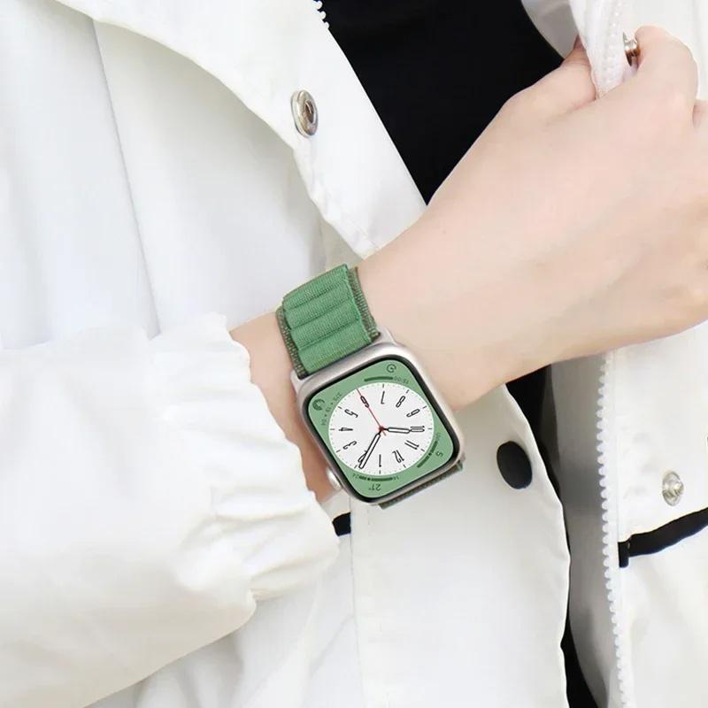 Alpine Loop Band for Apple Watch Ultra 2/Ultra 49mm 45mm 41mm 44mm 40mm 42mm Sport Nylon Outdool Breathable Strap for iWatch Series 9 8 7 SE 6 5 4 3