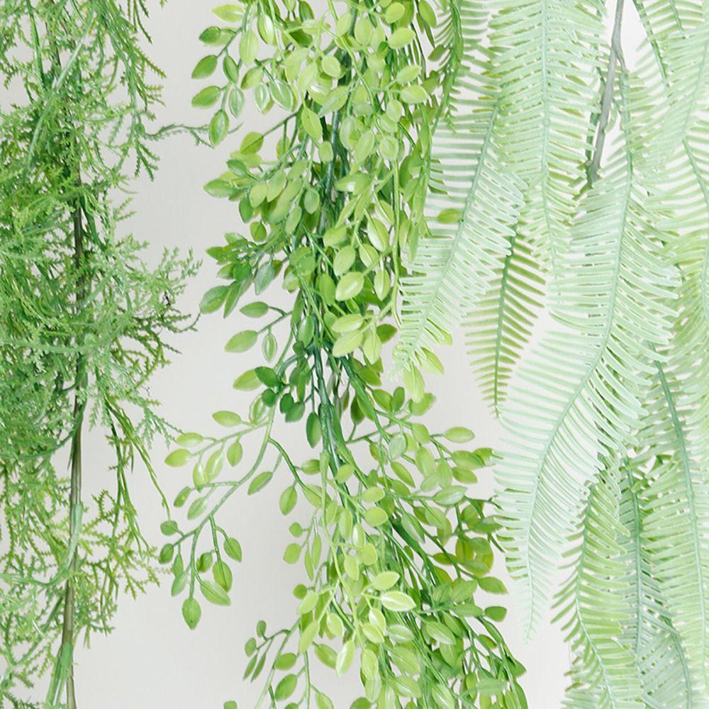Extra Long Artificial Plant Vine Various Types Wall Hanging Ornament Simulation Fern Leaves Garland DIY Accessories Green