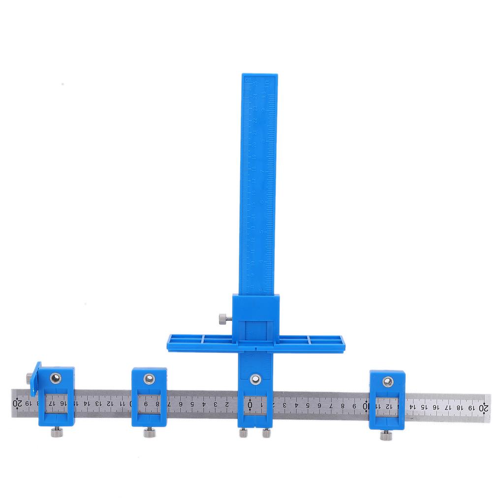 Hole Punch Locator  , Cabinet Hardware Device, Easy to Use, High Accuracy, Wide Adjustment Options for Wooden Dowels, with Double Thumb Screw, Hor
