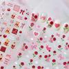 Tomoni Gilded Rose Nail Stickers - Sweet, Stylish Valentine's Day Decorations