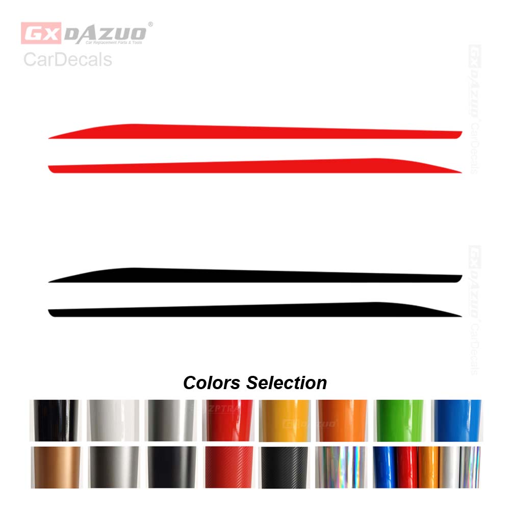 

Спортивные боковые юбки карбоновые наклейки для Toyota AYGO 2014 - гоночный стиль автомобильные полосы производительность виниловые наклейки автомобильные аксессуары Gloss Black