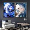 1pc Popular Anime Game Cute Girl Furina Genshin Impact Poster HD Posters Home Room Bar Cafe Decor Art Wall Painting Picture