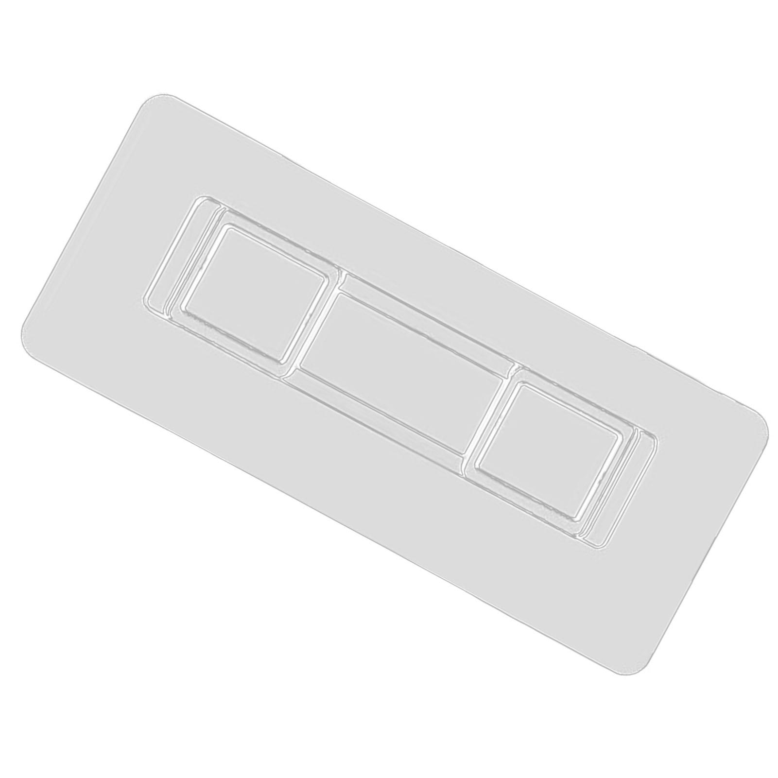 

6PCS Shower Caddy Adhesive Hooks Resin Patch Clip Rack for Bathroom Tissue Box Corner Shelf Soap Basket Toothbrush