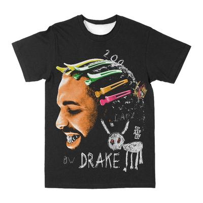 Koszulka męska Drake, nowy produkt, nadruk 3D, vintage, hip-hop, street, damska, oversize, koszulka szybkoschnąca, koszulka Y2k, ghetto top