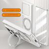 Transparent with Metal Magnetic Ring Holder Tempered Glass Film Full Protection Case For Motorola Razr Fold Spring Hinge Cover