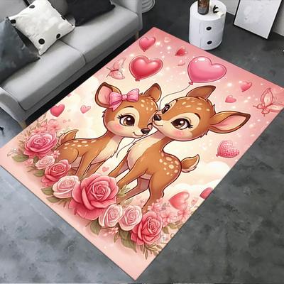 2025 Neuer Cartoon-Tiere Teppich für Wohnzimmer Schlafzimmer Zuhause Sofa Dekoration, Kinder spielen Rutschfeste Fußmatte28