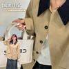 British Style Contrasting Color Lapel Color Matching Trench Coat Autumn New Large Size Women's Clothing Retro Temperament Coat 130024