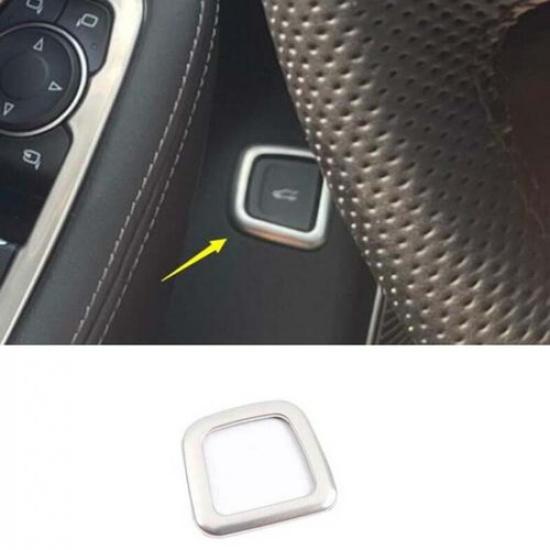 1pcs Rear Door Silver Titanium Tailgate Switch Frame For Cadillac CT5 -