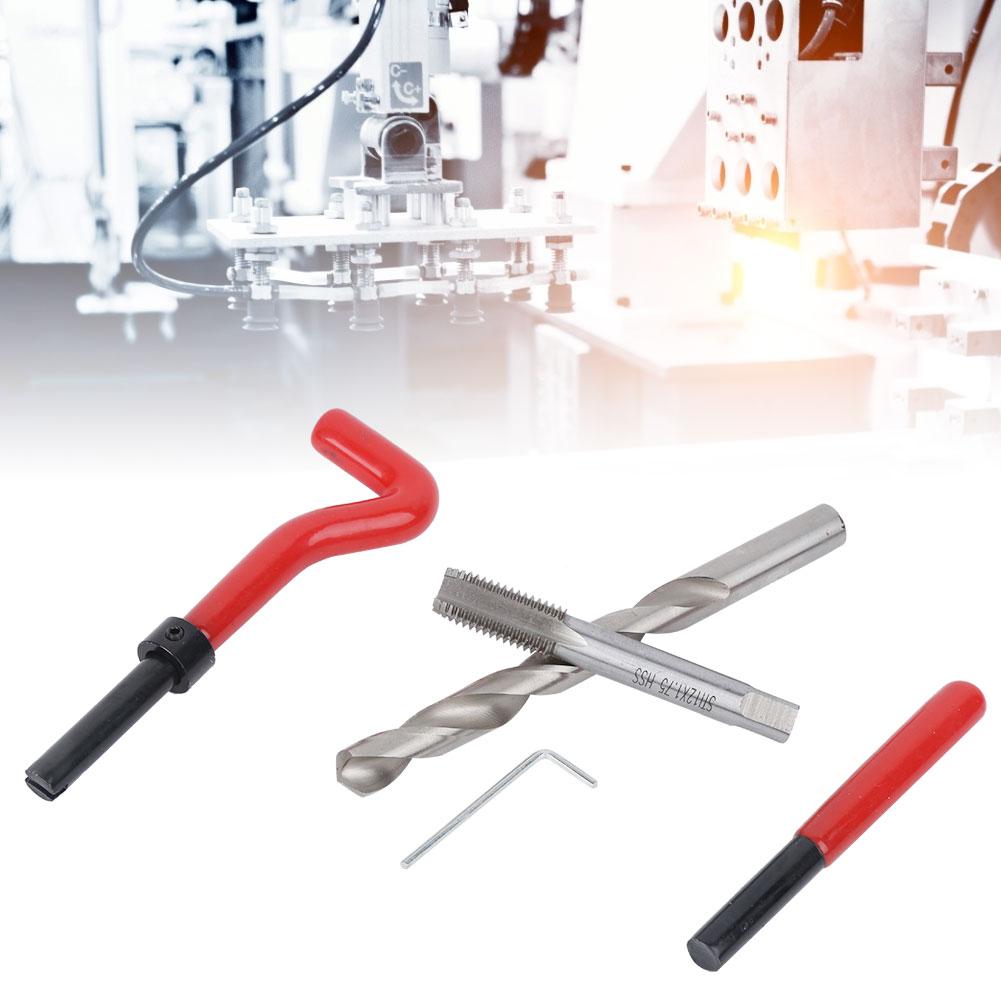 25pcs M12 Thread Repair Kit Thread Tap Drill Bit Damaged Threads Repair Tools