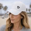 Love Heart Sunshade Sun Hat Adjustable Snapback Hat Simple Ponytail Baseball Cap  Camping