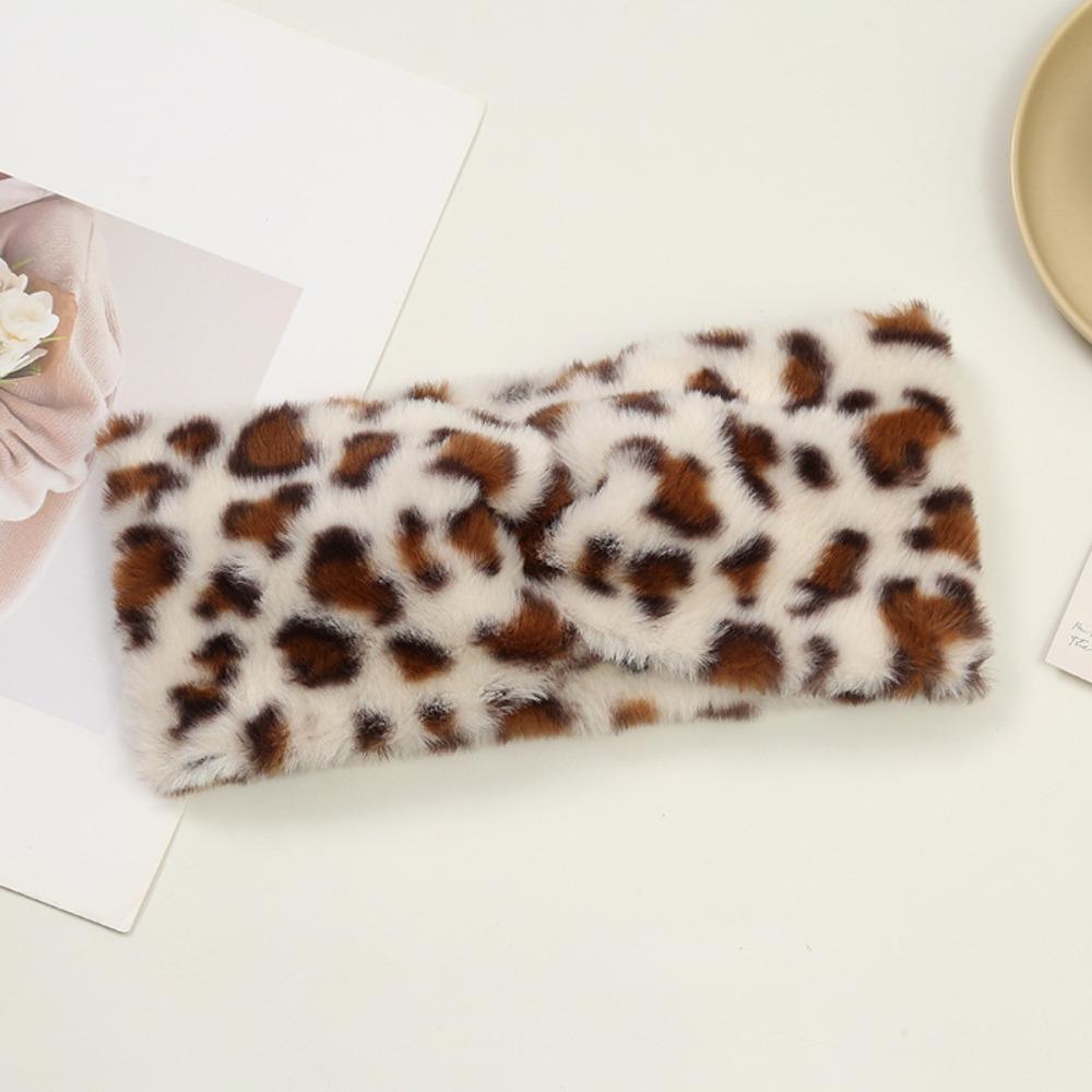Wide Brim Elastic Headbands Leopard Print Warm Turban New Hair Accessories  Autumn Winter