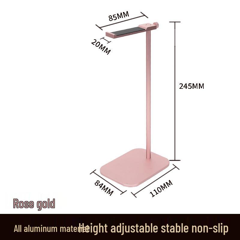 Aluminum Desktop Headset Stand with Anti-Slip Base