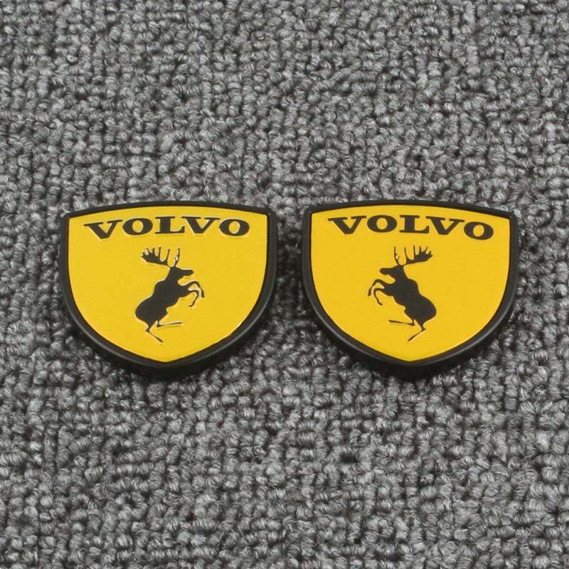 Car Modification Decoration Personalized Car Stickers Body Stickers Aluminum Alloy Door Stickers For Volvo R Design Xc60 V60 S60