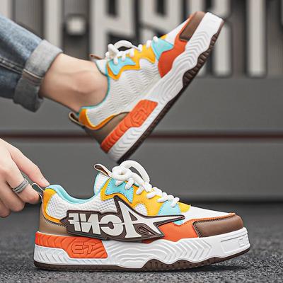 Novos Sapatos Esportivos Casuais Masculinos com Superfície de Malha Respirável Modernos e Versáteis de Amarrar Sapatos de Corrida Diários Tamanho 39-44