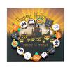Handmade Polymer Clay Beaded Bracelets for Women Girls Cute Cartoon Pumpkin Ghost Pattern Bracelet Halloween Party Jewelry Gifts
