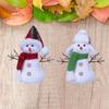 Cute Plush Snowman Doll Toy Sitting Merry Christmas Decorations  Home Decoration