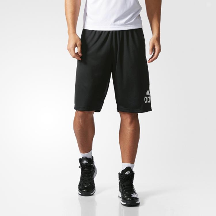 Adidas Crazylight Mid-Waist Breathable Fitted Sports Shorts Men Bottoms Black BR1953