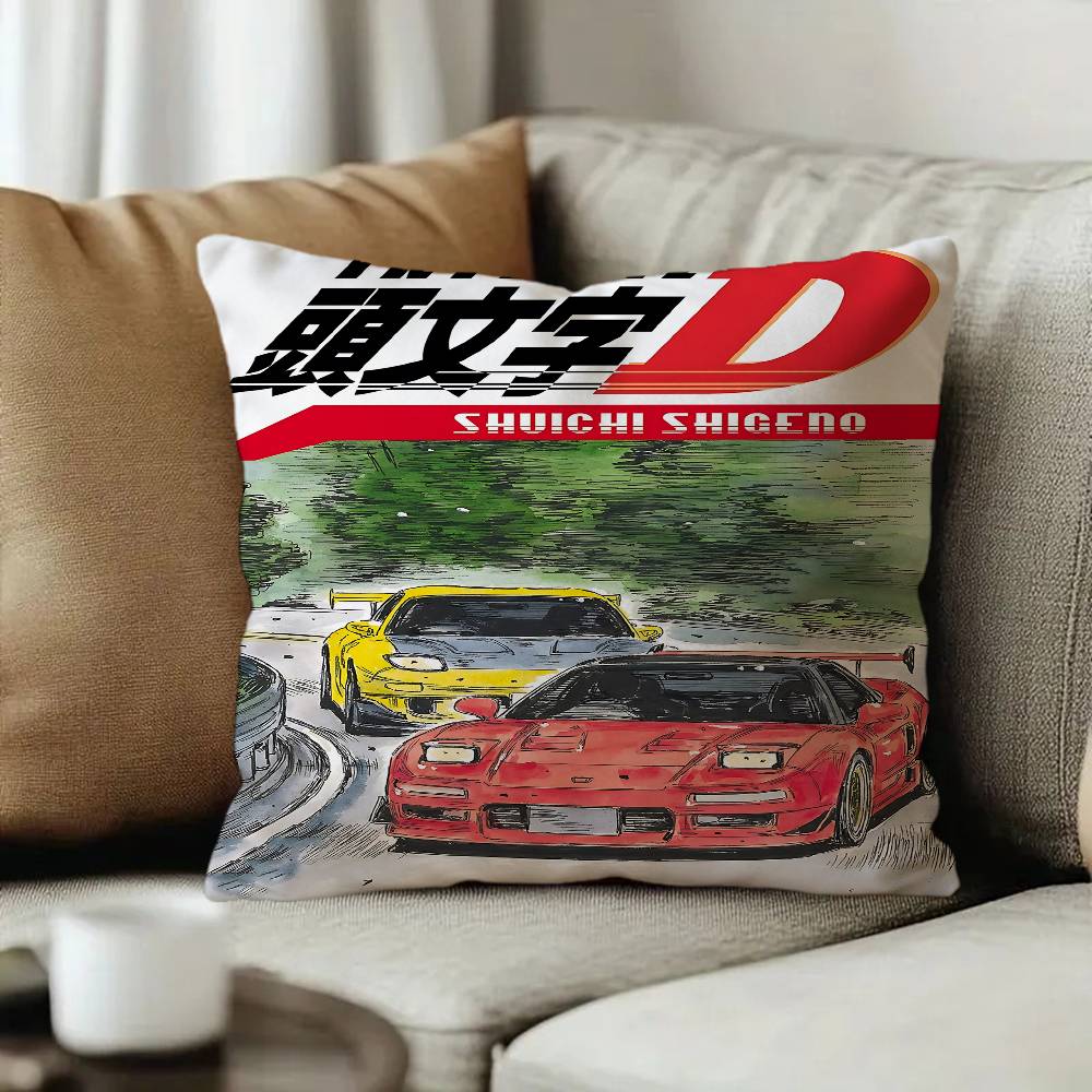 I-Initial D AE86 JDM Car Cushion Cover Inches Farmhouse Decor Home Throw Pillow Covers for Couch Decorations