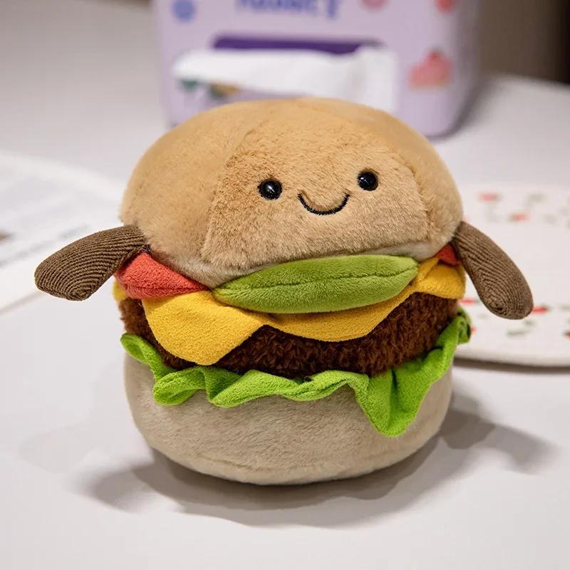 15cm Neues lebensechtes Käseburger Plüschtier Hamburger Plüschtiere Puppen Kuscheltier Weiches Kissen Spielzeug Geschenke Für Kinder Geburtstag Dekoration