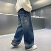Boys' Loose Fit Straight Leg Jeans, 2025 Spring/Autumn Trend