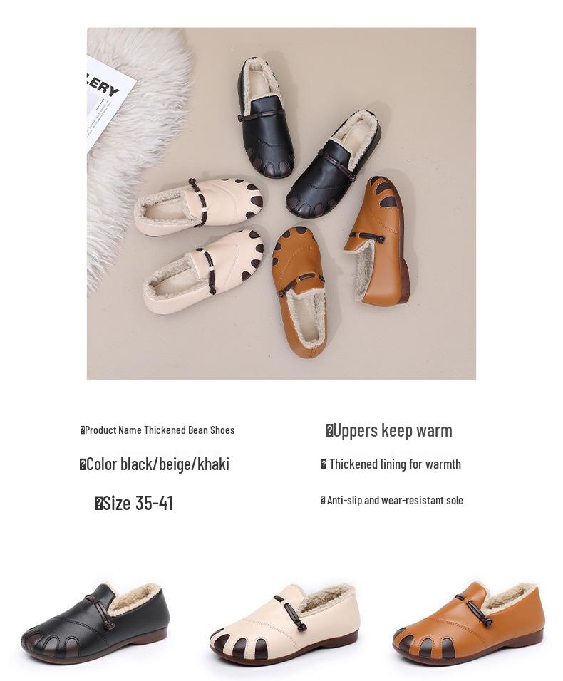 Dámské retro nepromokavé sněhule s fleecovou podšívkou - Teplé, měkká podrážka, ležérní móda