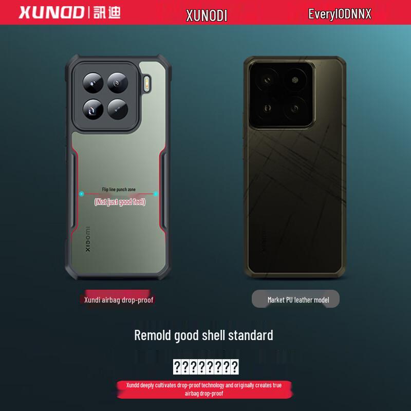 Xundd Transparente Stoßfeste Handyhülle für Xiaomi 15 Serie