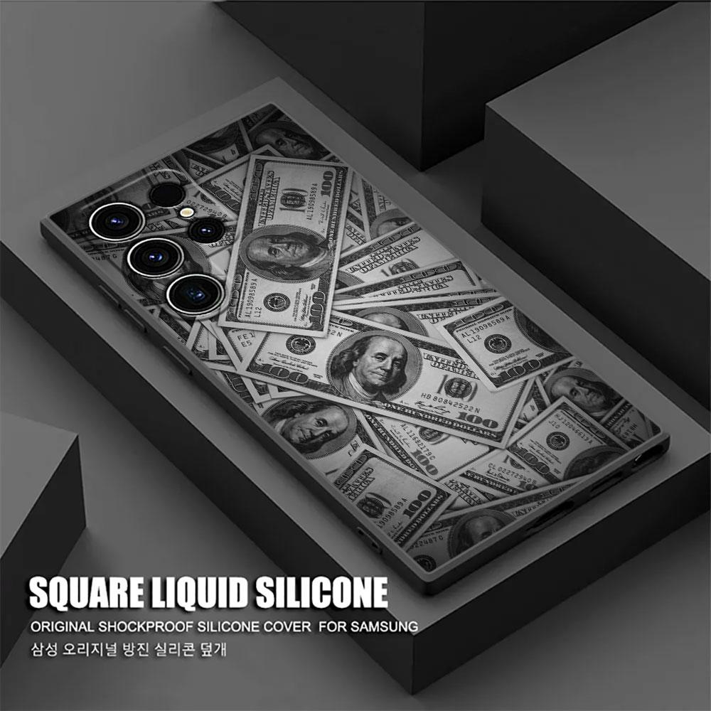 Cash Dollars Pictures Printing S26Ultra Case For Samsung Galaxy S26 S25 S24 S23 S20 S21 FE S22 Ultra Plus Cases Soft Phone Cover
