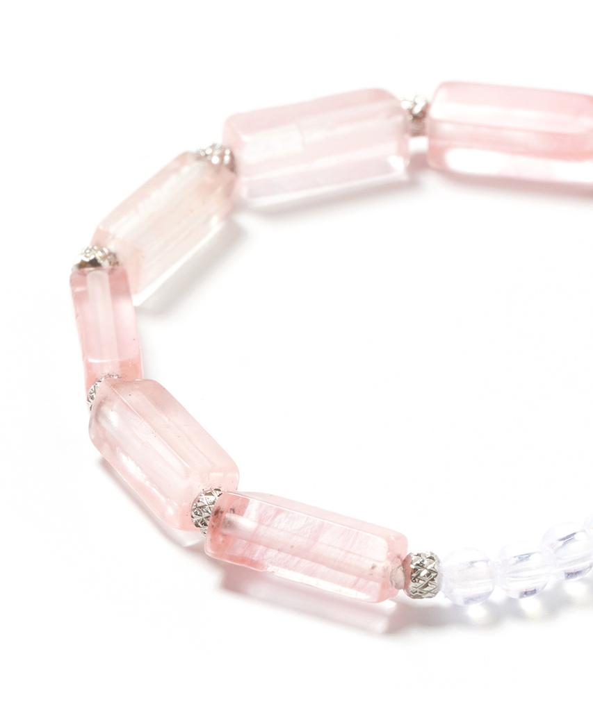 Polalita Rose Tube Crystal Bracelet (Plt-Br-062_Pk)
