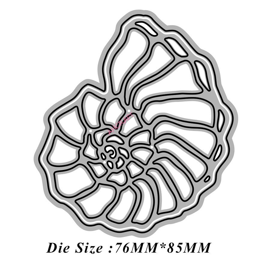 

6362 Carbon Steel Conch Metal Die-Cutting Mold for DIY Projects (May 2024 Release) 76*85mm 11g/set