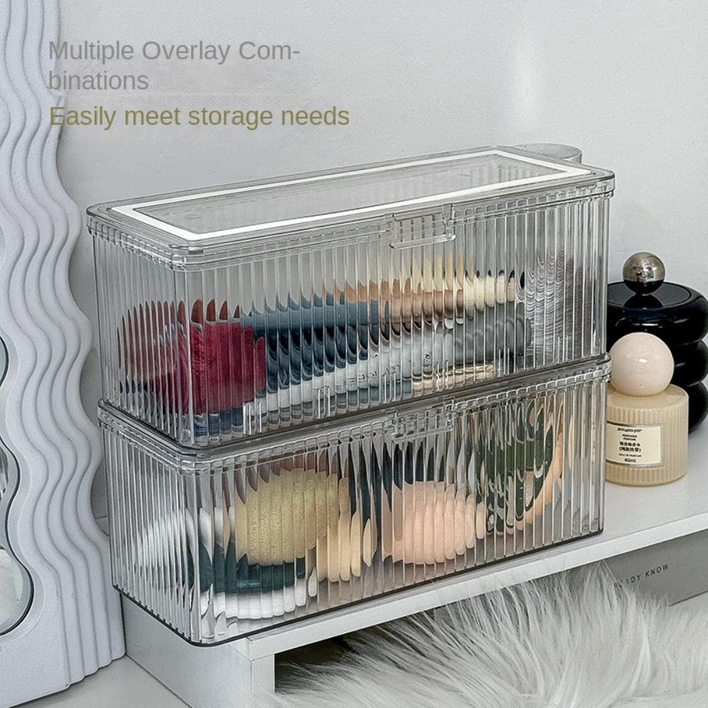 Desktop Storage Tool Desktop Dustproof Storage Box Eyebrow Pencil Brush Tube