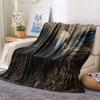Dark Eagles  Print Flannel Blanket, High quality Comfortable for All Seasons, Home Decor, Warmth and Comfort