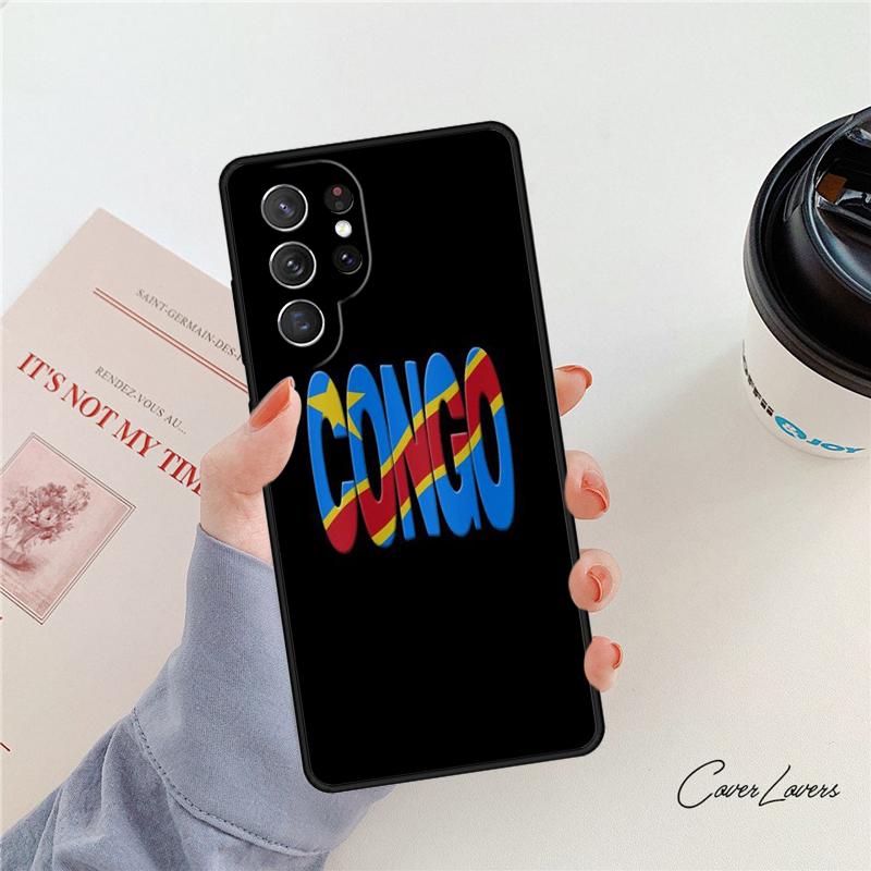 Democratic Republic of Congo Flag phone case For Samsung Galaxy S24 S25 S23 S22 Ultra Note 10 20 Plus S20 S21 FE Cover
