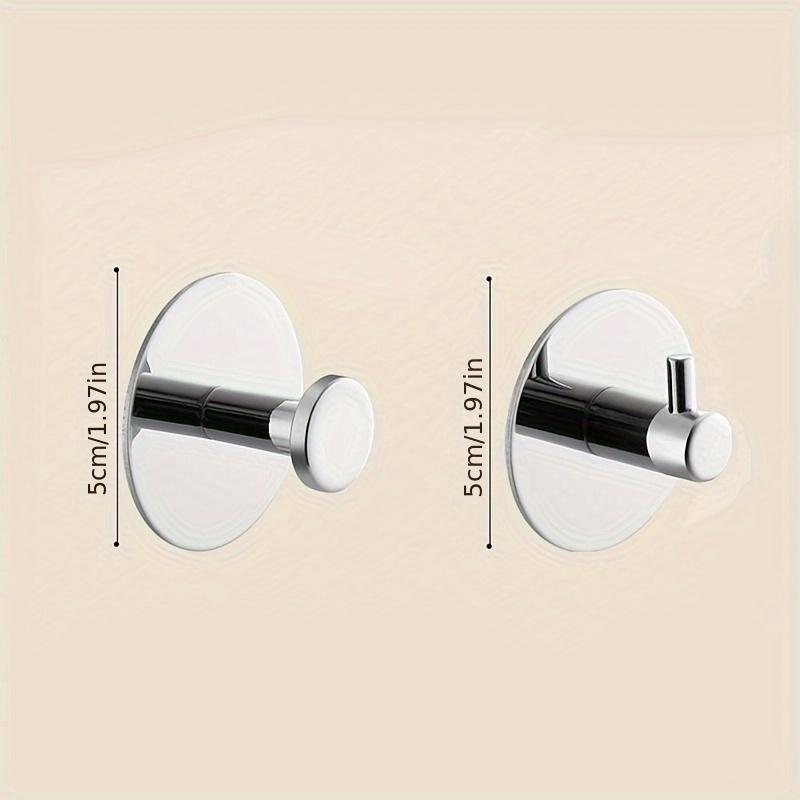 Xiaomi 2PCS Adhesive Wall Hooks Stainless Steel Bathroom Kitchen Hooks Round Simple Clothes Hook Easy Install Home Storage Accessories