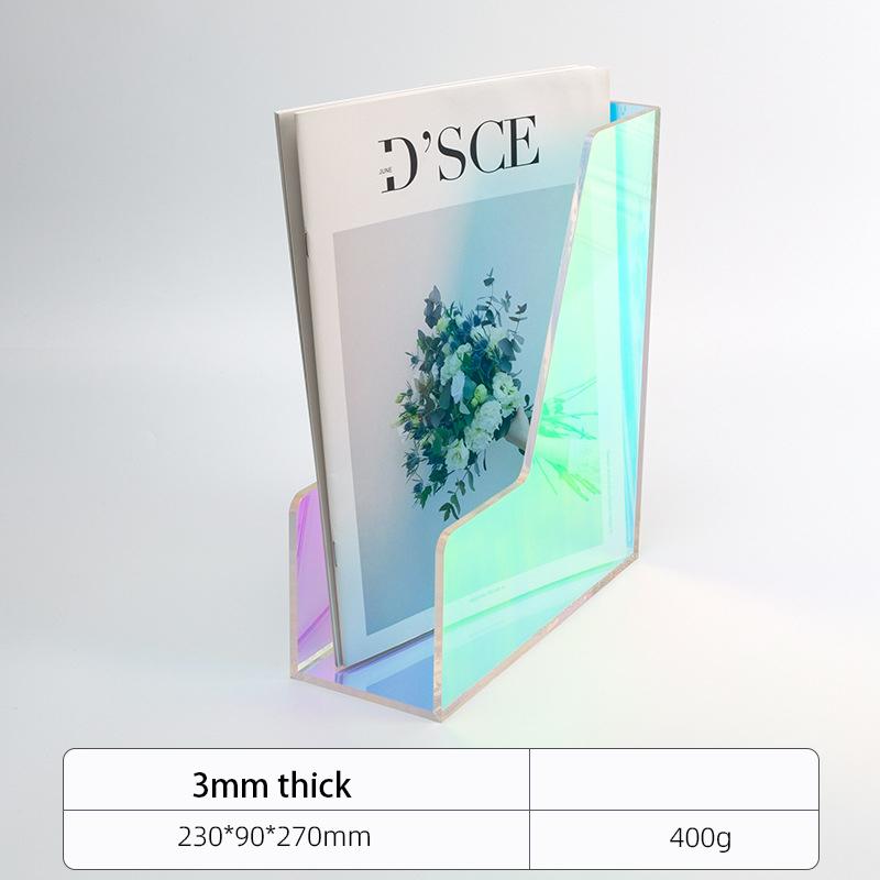 

Color Desk A4 Paper Organizer Tray Acrylic Stackable Document Organizer Office File Tray Organizer for Paper Holder,Magazine