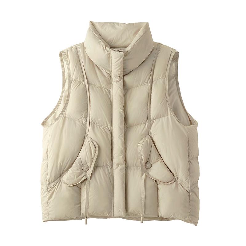 Women's 90% Down Stand-up Collar Vest