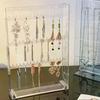 Transparent Plastic Jewelry Storage Rack Necklace Bracelet Box Dust-proof Earrings Stud Jewelry Rack Earring Storage Box