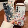 Flower Floral Pattern Phone Case For Samsung Galaxy S26 S25 S24 S23 Ultra S22 S26 Plus S24 S21 FE S25 Edge Clear TPU Soft Cover