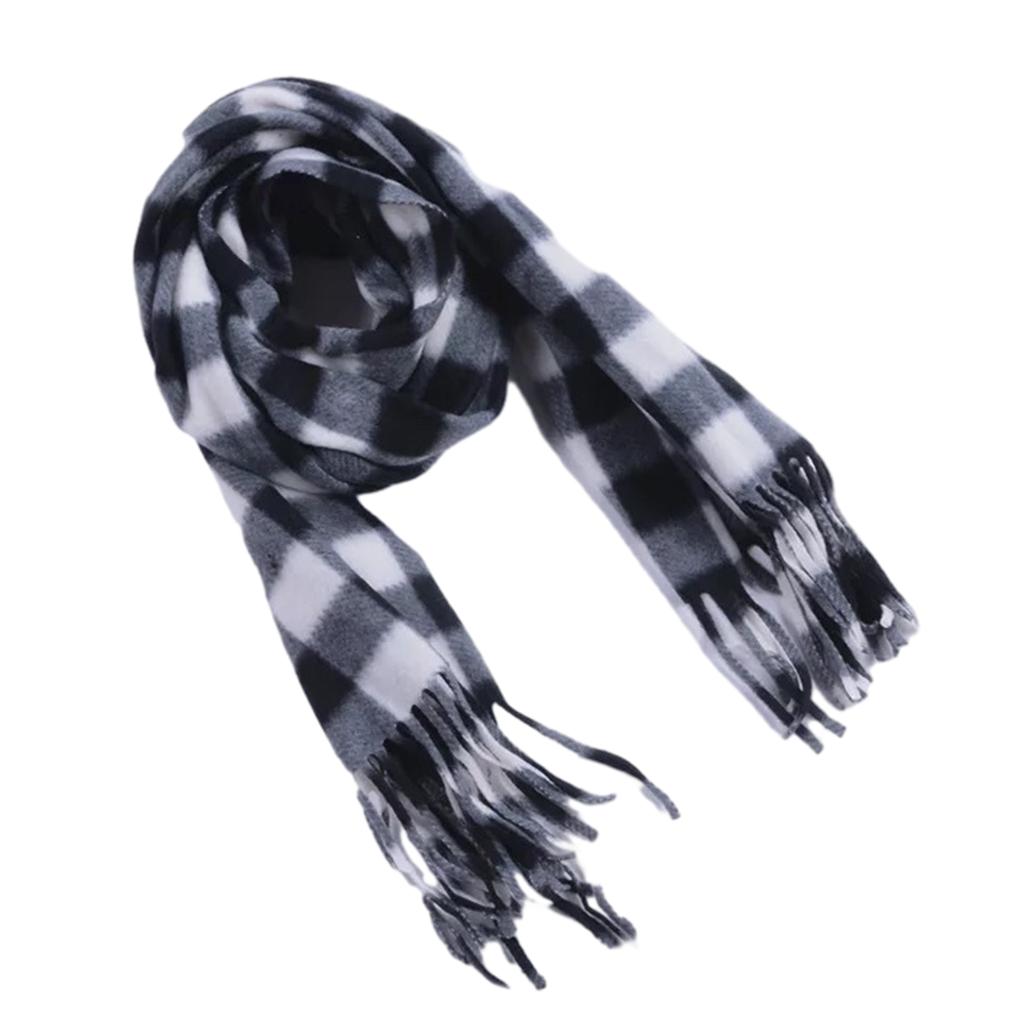 Christmas Long Plaids Blanket 160x30cm Oversized Winter Fall Warm Scarf Big Tartan Scarves Wrap Shawl Classical Tassels